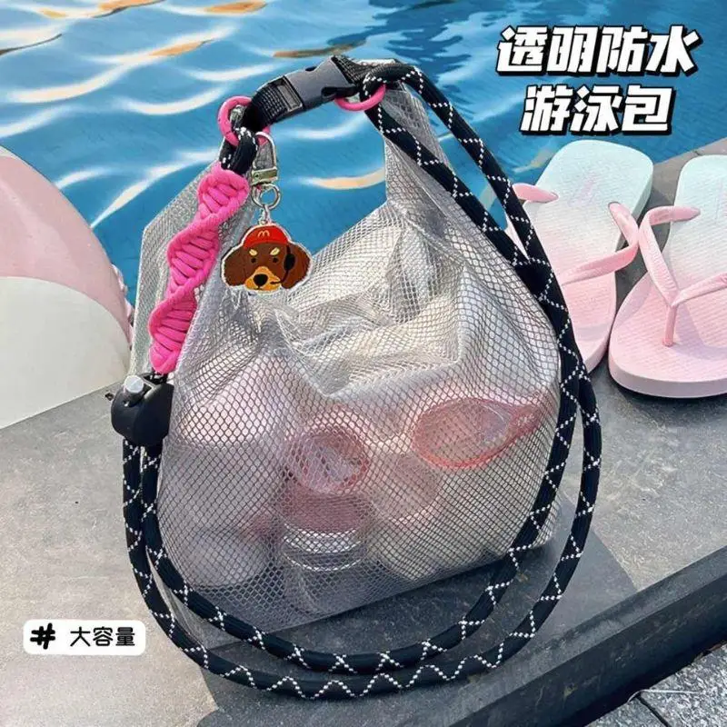 

Large Capacity Waterproof Storage Bag Fitness Clothing Swimming Bathroom Drawstring Men's And Women's Outdoor Toiletries Bag