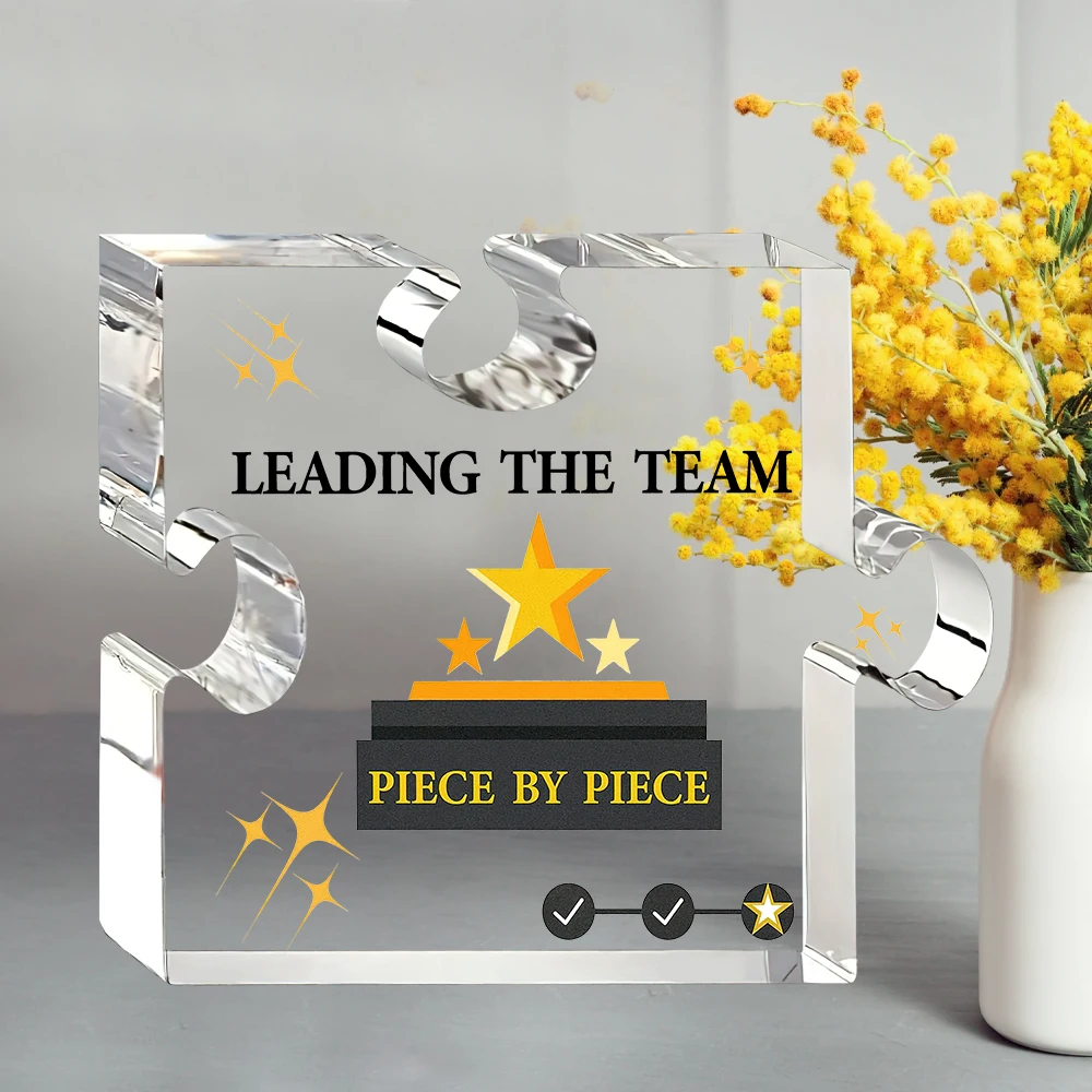 Leadership Gifts Boss Day Thank You Puzzle Piece Gift for Boss, Team Leader, Mentor, Supervisor, Principal