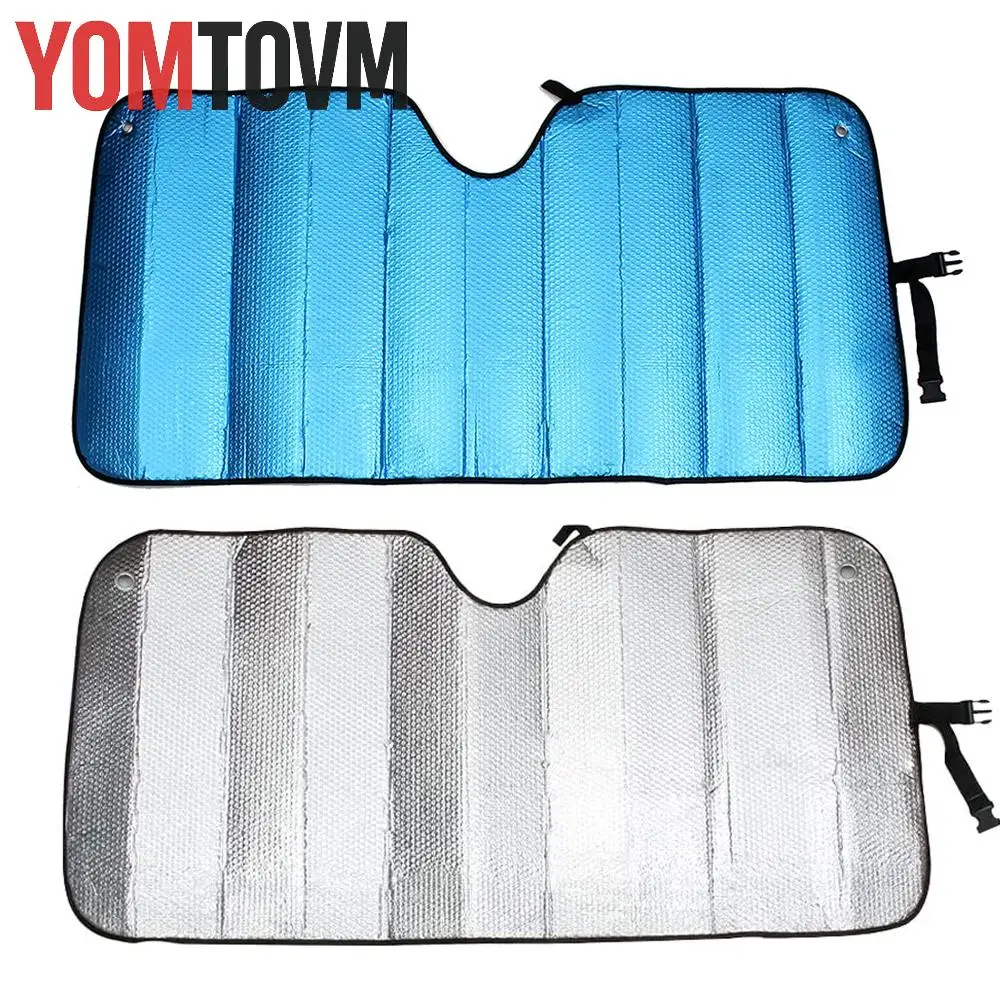Car Windshield Sunshade  Blue Silver Thickened 5 Layer Front Window Sun Shade Portable Anti UV Protector Screen