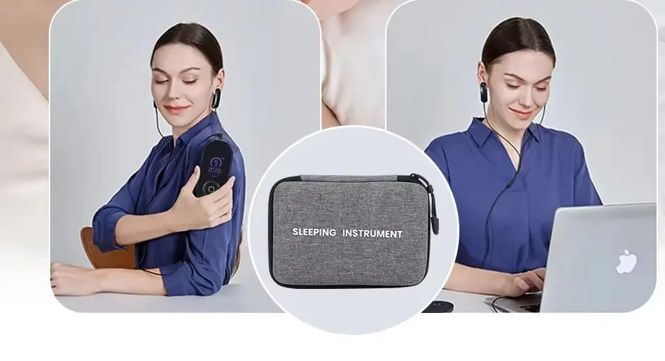 CES Therapy Sleep Aid Device Relieve Insomnia Fast Sleep Reduce Anxiety Cranial Electrotherapy Stimulation Improve Sleeping Aids
