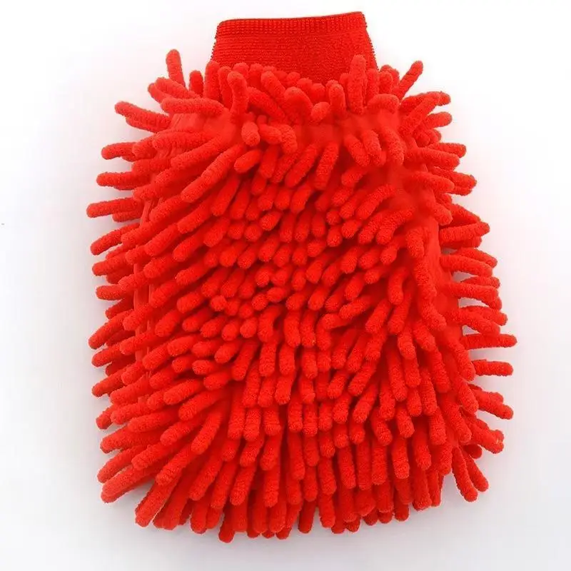 Coral Fleece Cleaning Gloves Super Soft Highly Absorbent Lint Free for Car Washing Home Kitchen Dusting Window Wiping