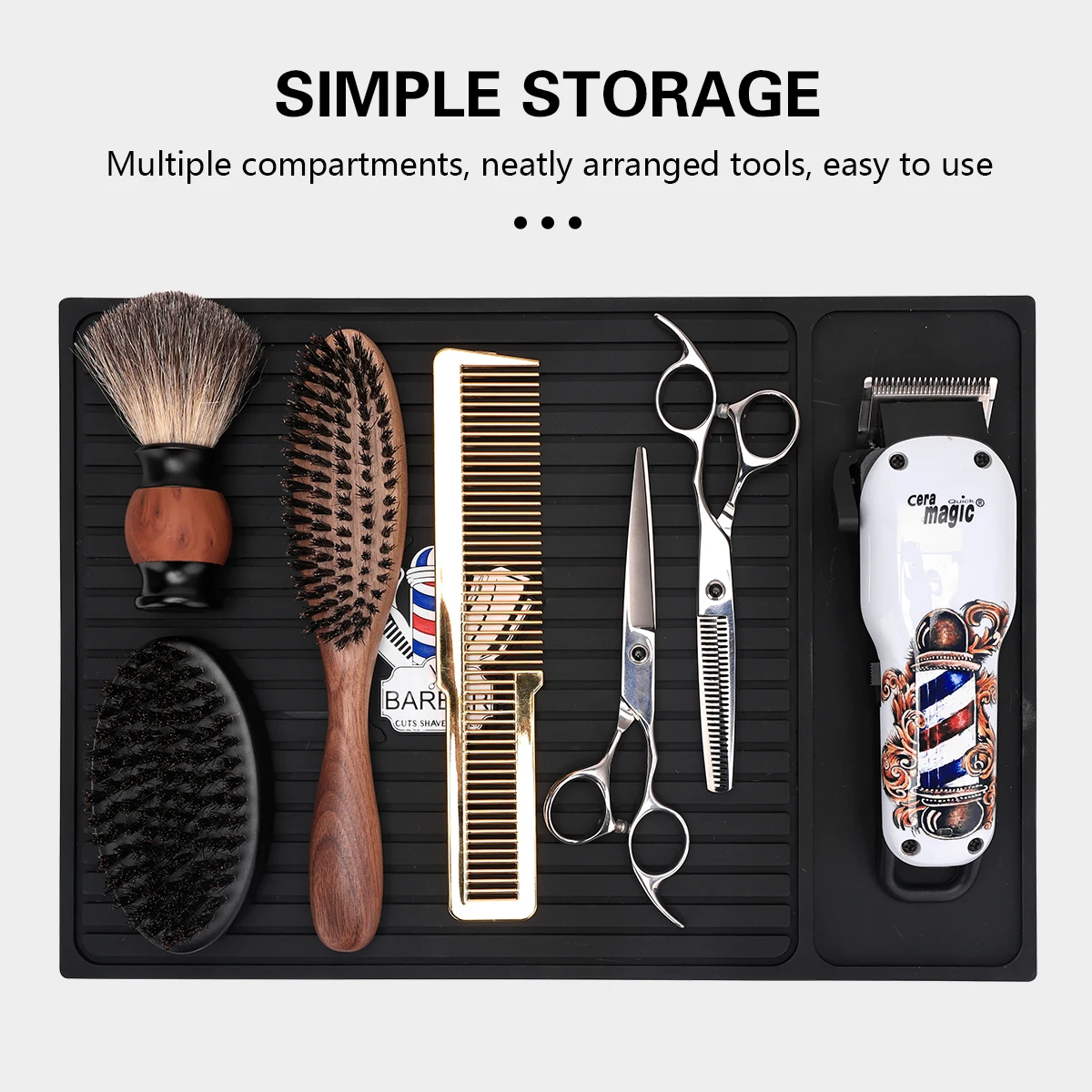 Anti Slip Barber Station Pad for Scissors and Combs