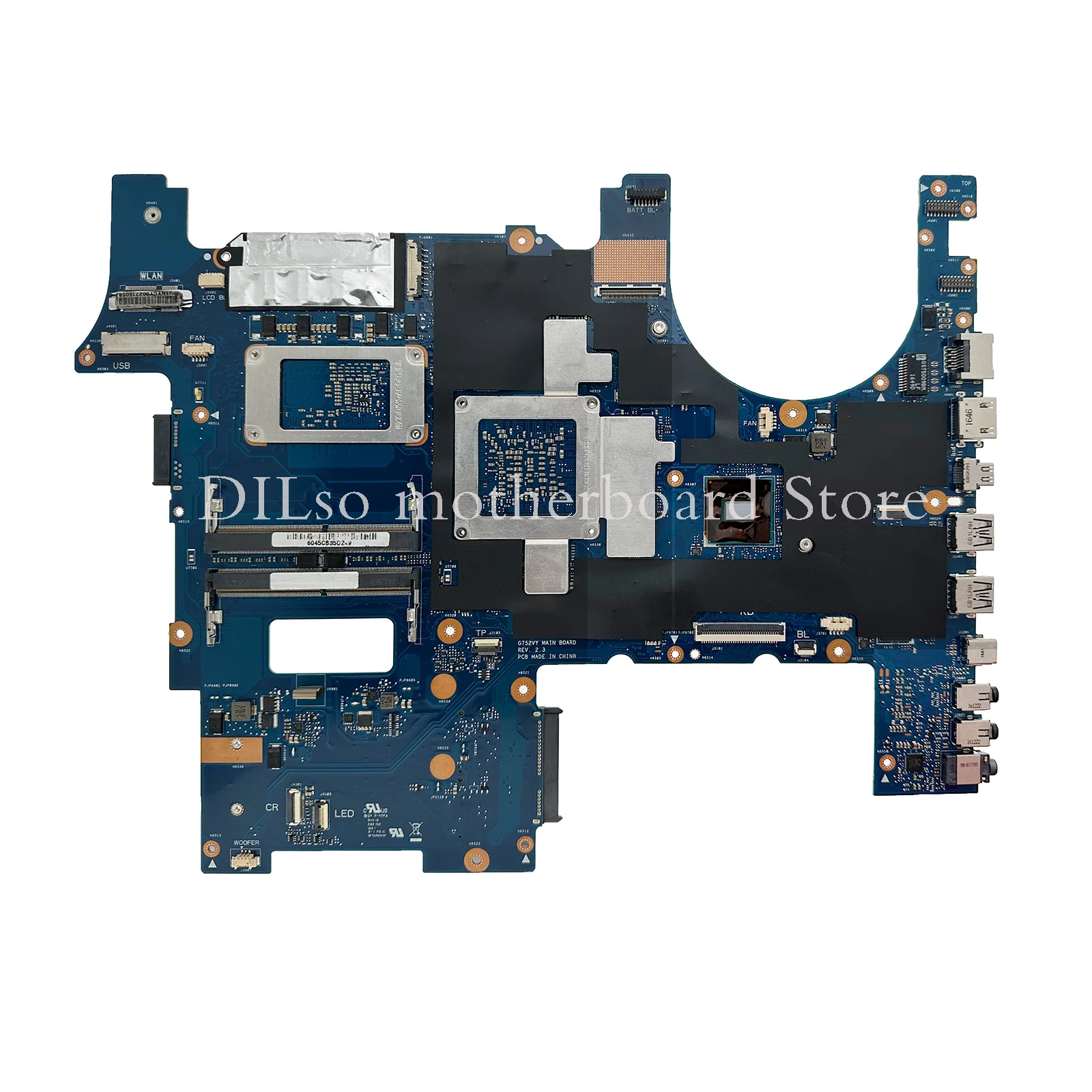 Placa base para ordenador portátil G752VY para ASUS ROG GFX752 GFX752V G752VT G752VL placa base I7-6700HQ GTX980M-4GB GTX960 GTX980 GTX970 100% OK