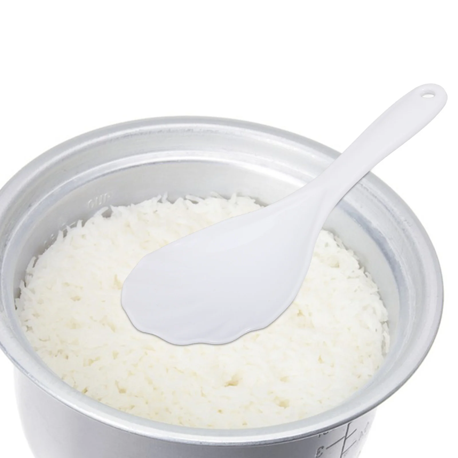 Rice Spoon Non-Sticky Wear-Resistant Lightweight Kitchen Paddle Compact Reusable Rice Spatula Practical