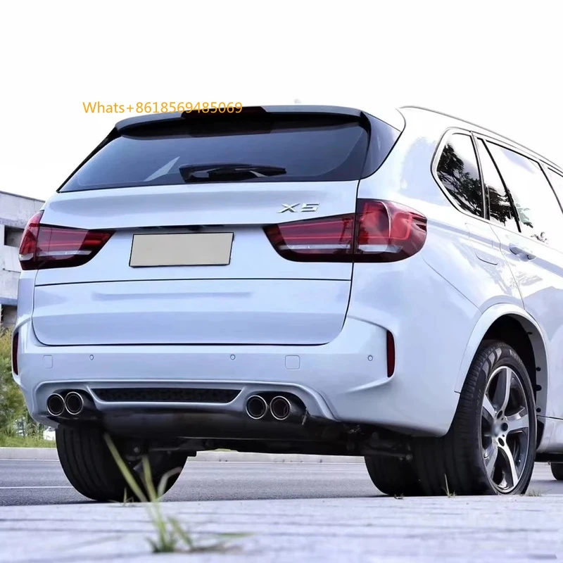 Auto Refit Body Kit Fit X5 F15 2013-2018 Front Rear Bumper Grille Exhaust Pipe Parts