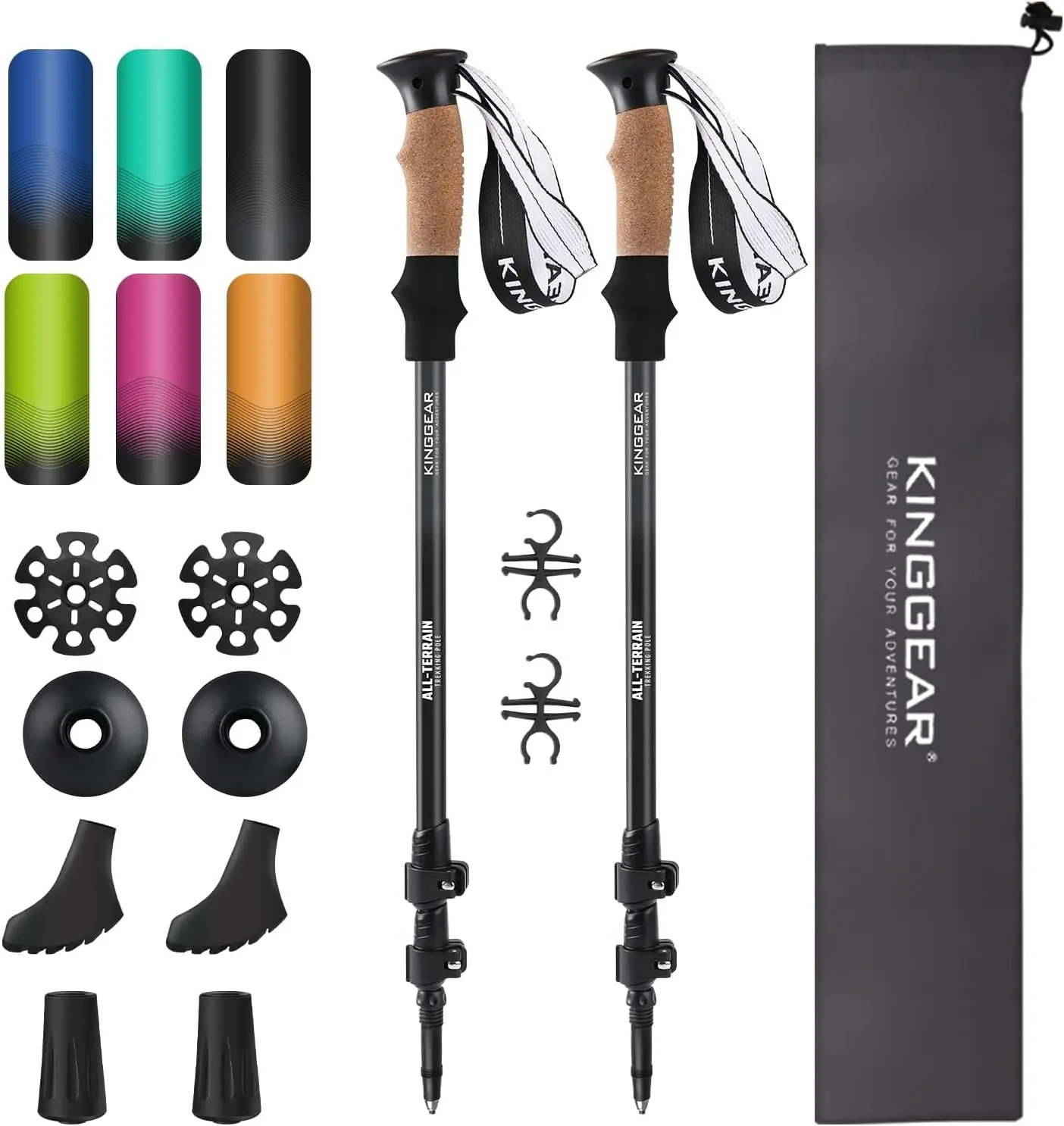 

Трекинговые палки NordicWalking, TP1, складные, легкие, из алюминия 7075, с фиксатором Flip Lock, с рукоятками из натуральной пробки и EVA.