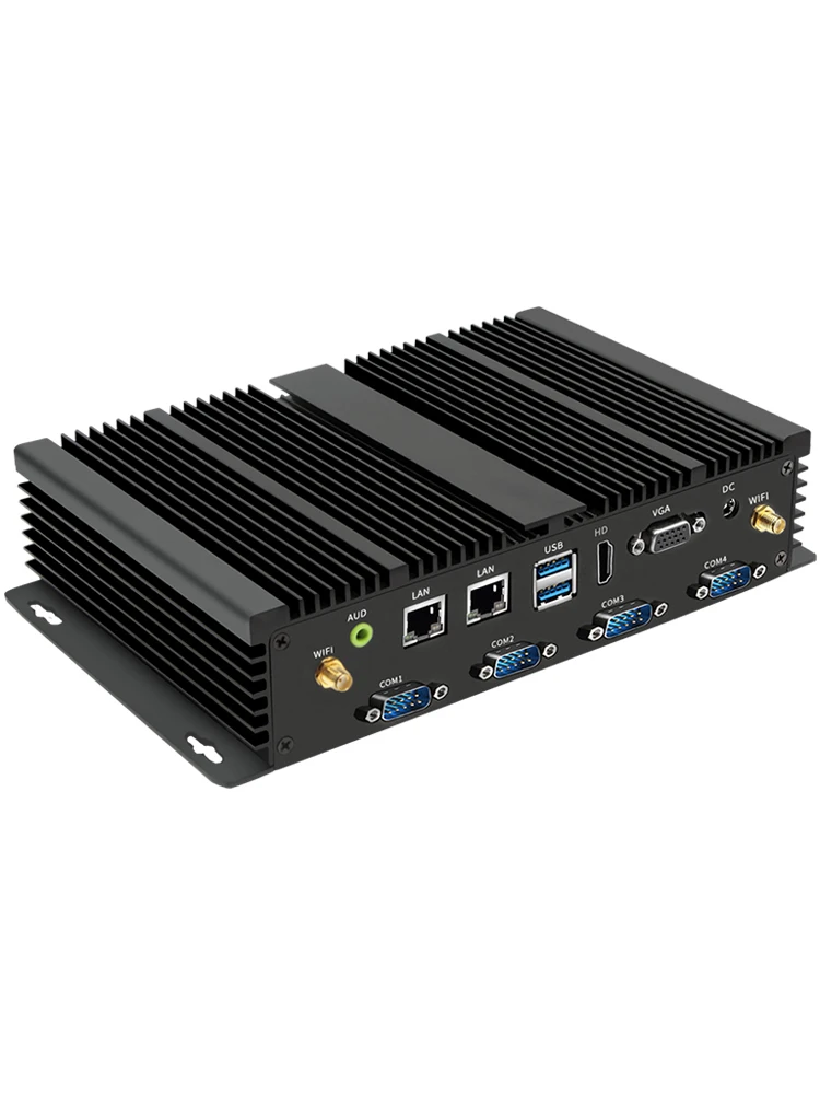 Fanless Industrial Computer Mini Computer Industrial Control Host Office Serial Port Dual Network Industrial Small Host