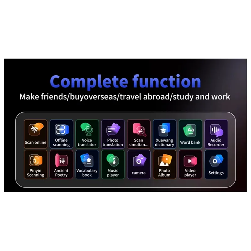 AA87 A29S 142 لغة قلم مترجم المسح الصوتي في الوقت الحقيقي مترجم اللغة قاموس ترجمة الأعمال في الخارج