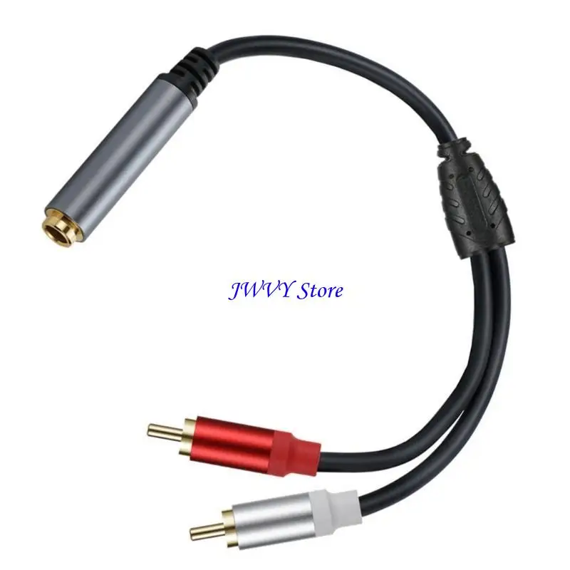 573a 6.35mm إلى 2rca كابل الثقيلة