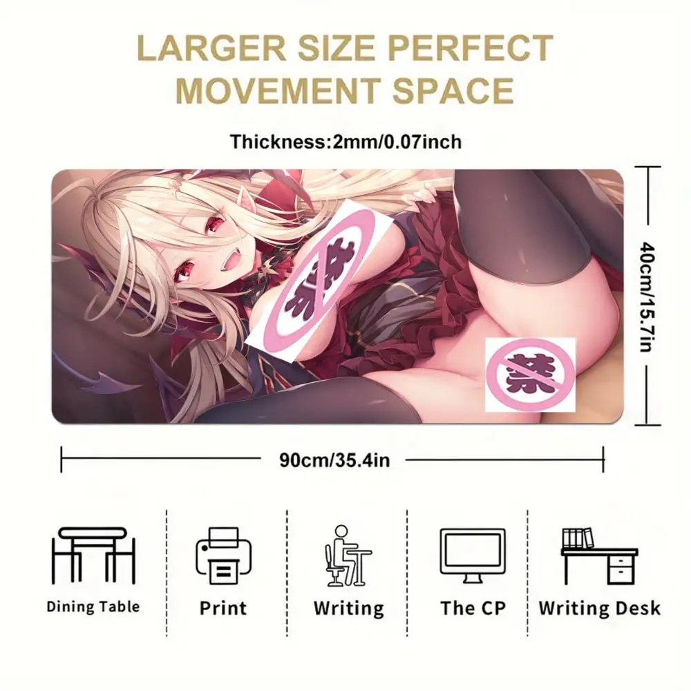 Alfombrilla de ratón Anime Girl, alfombrilla de ratón Sexy para chicas desnudas sin dejar sentarse, alfombrilla de ratón para juegos, alfombrilla de ratón de anime Hentai sexy