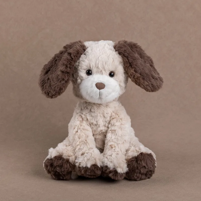 Beige Plush Dog Toy - Super Soft Stuffed Puppy for Soothing & Comfort, Kids Companion Animal & Gift