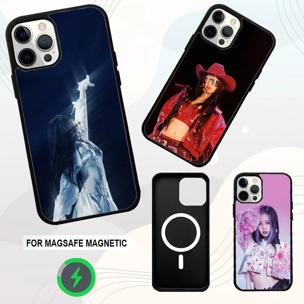 

Singer J-Jennie Tally Kim Phone Case For iPhone 16e,16,15,14,13,12,11,Plus,Pro,Max,Mini Magsafe Magnetic Wireless Charging