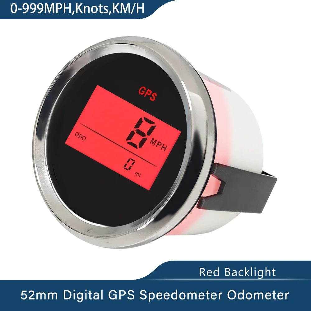 

ELING 52 мм 2 "цифровой GPS спидометр комплект одометра для автомобиля, лодки, мотоцикла, автозамена, круглый датчик 12 В 24 В