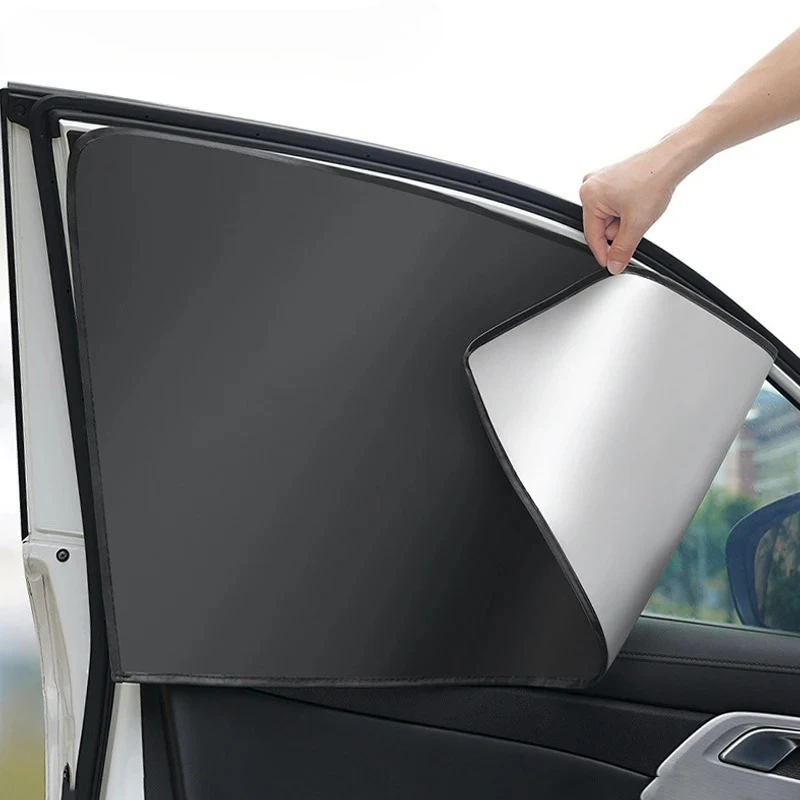 Universal Magnetic Window Shades 2pcs Set for Cars Heat Reduction Privacy Protection Auto Sunshade Car Accessory