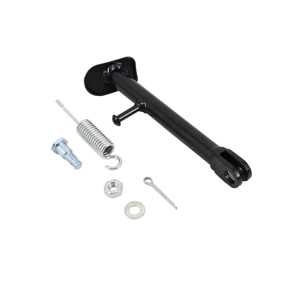 Motorcycle Kickstand Motorcycle Bike Stand Complete Set Versatility with Spring Iron Accs Motorcycle Side Stand for