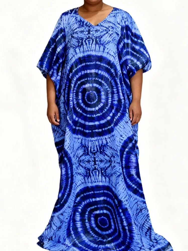 فستان أفريقي جديد لعام 2025 للنساء فستان طويل ماكسي أنقرة بوبو قفطان لحفلات رمضان وعيد القطن المطلي بالقطن