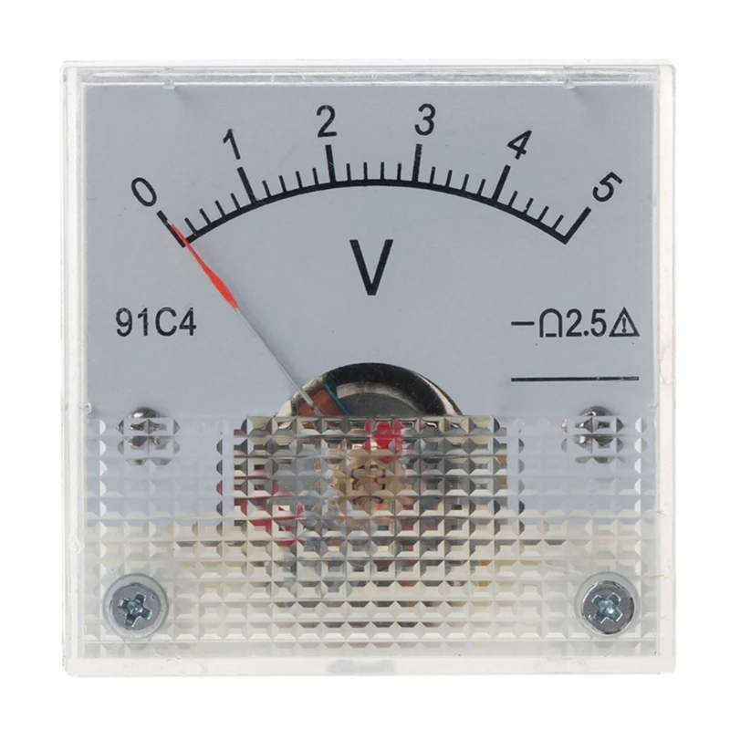 91C4 DC Voltímetro Analógico Painel Voltagem Medidor Mecânico Ponteiro Tipo Volt Tester 3/5/10/15/20/30/50/100/150/250V 10 Estilos Volt