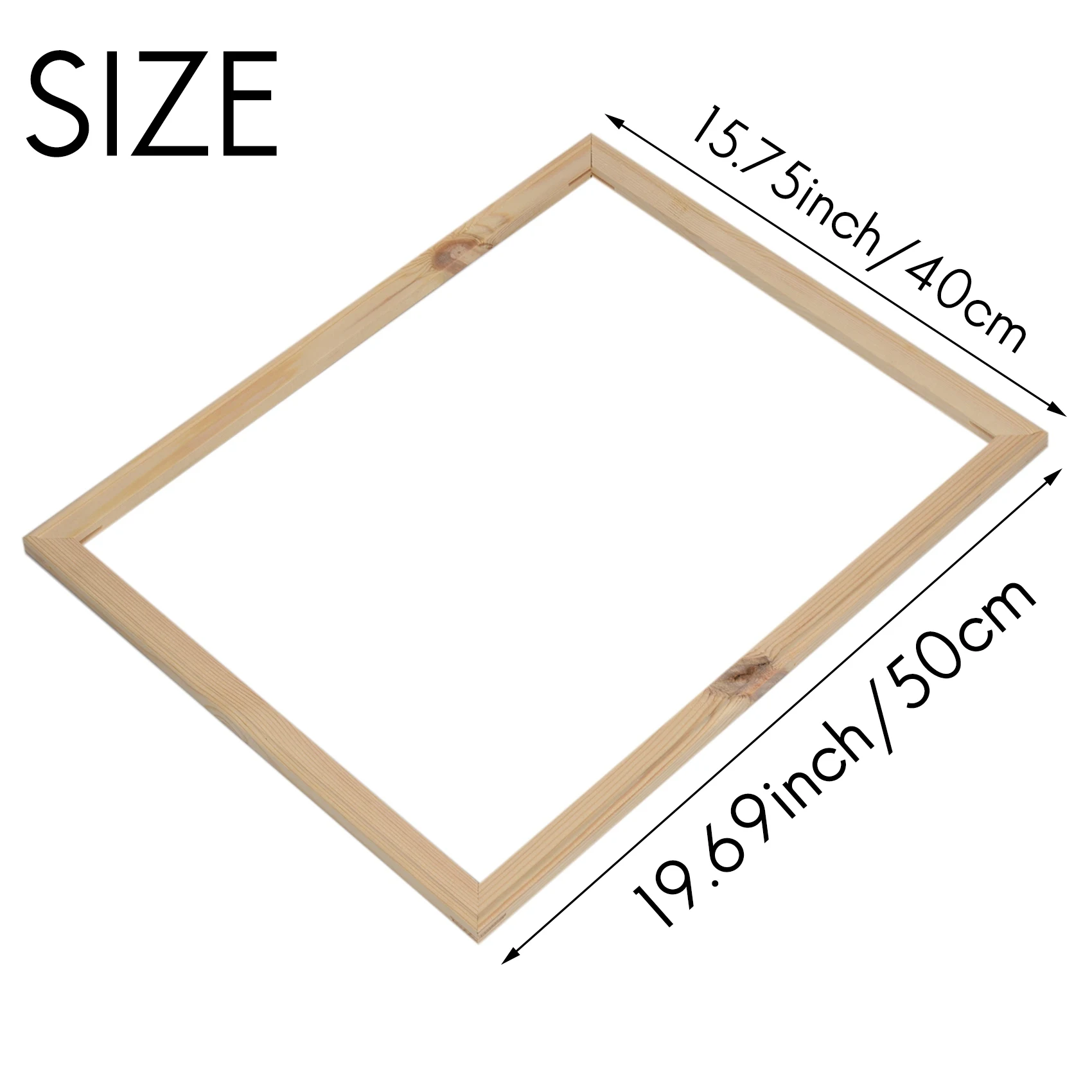 ABFS 40X50 cm Wooden Frame DIY Picture Frames Art Suitable for Home Decor Painting Digital Drawing Paintings