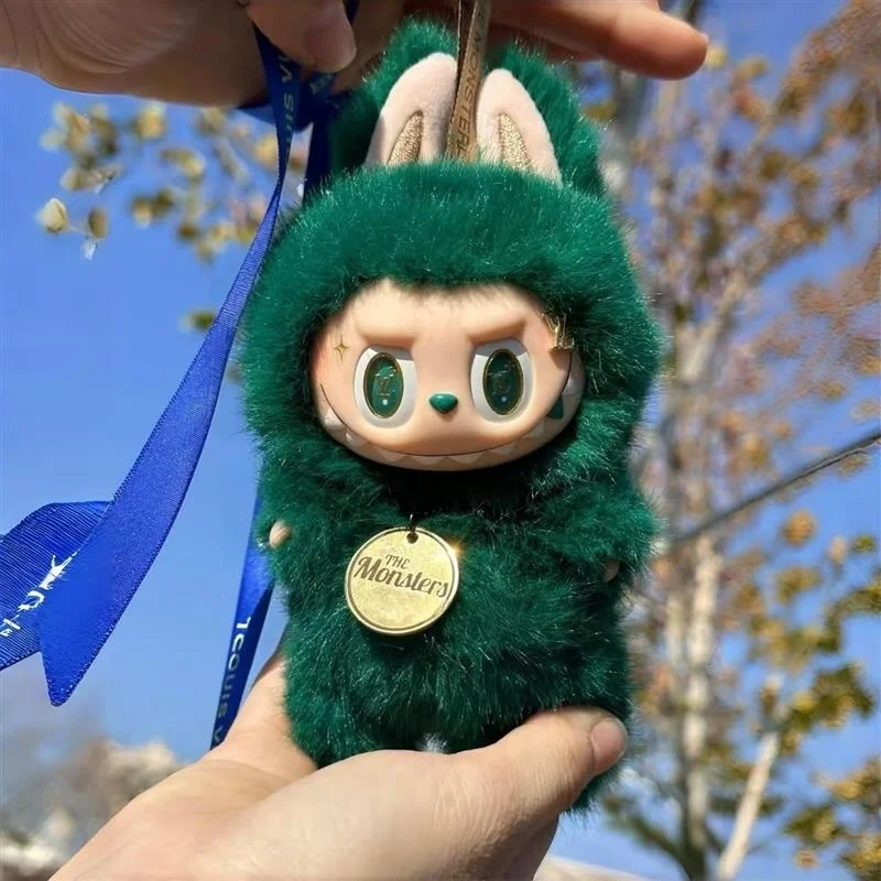 

High Quality Zimomo Little Leader Labubu Change Baby Green Vl Limited Edition Plush Vinyl Labubu Doll Pendant Gift