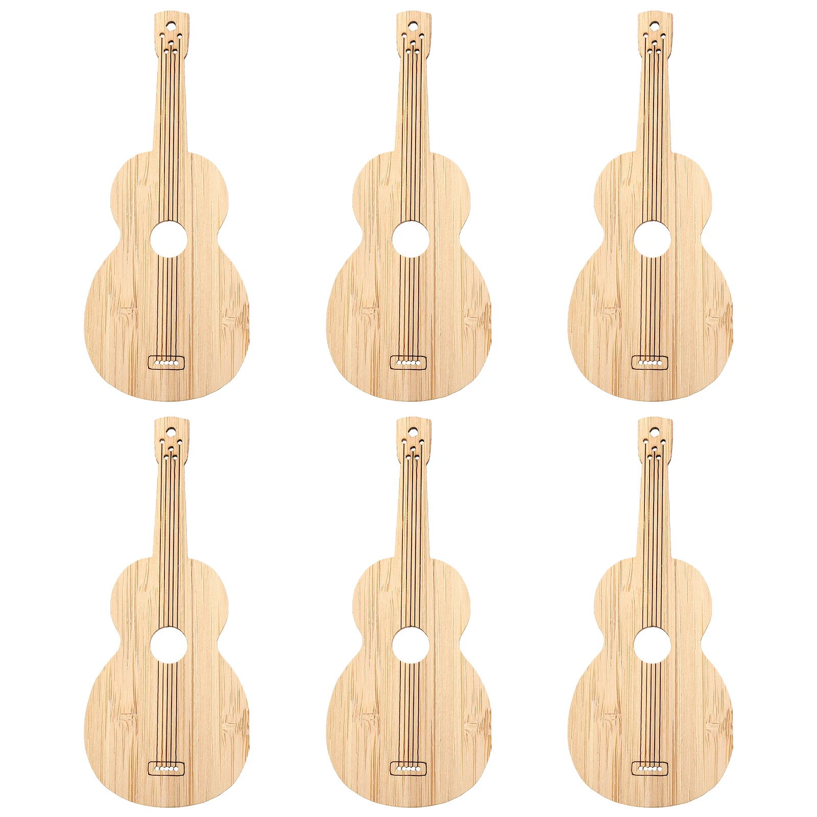 

6pcs Bamboo Blank Graffiti Bamboo Bookmarks 0 2cm Thick Double Sided DIY Graffiti Student Tags Pendant Gift