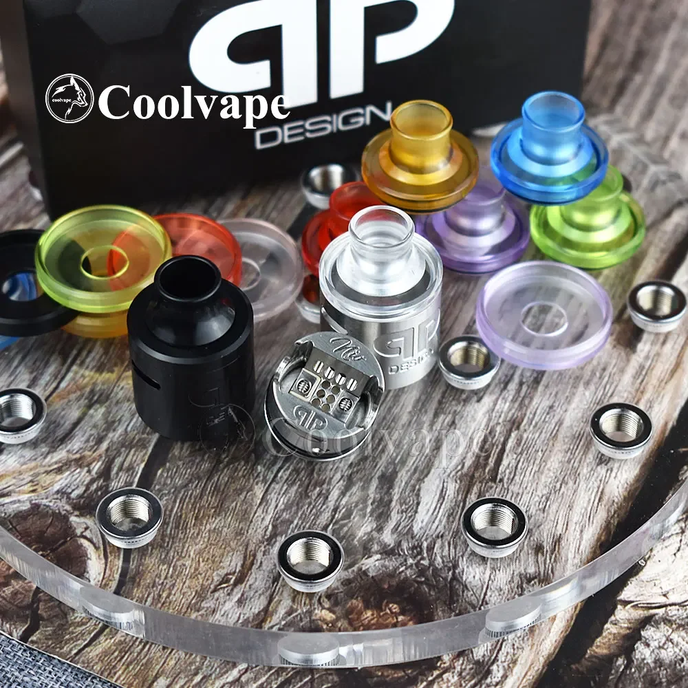 WolfCoolVape QP Design Nio RDA 22mm | Single Coil Top Airflow 316SS Vaporizer Tank