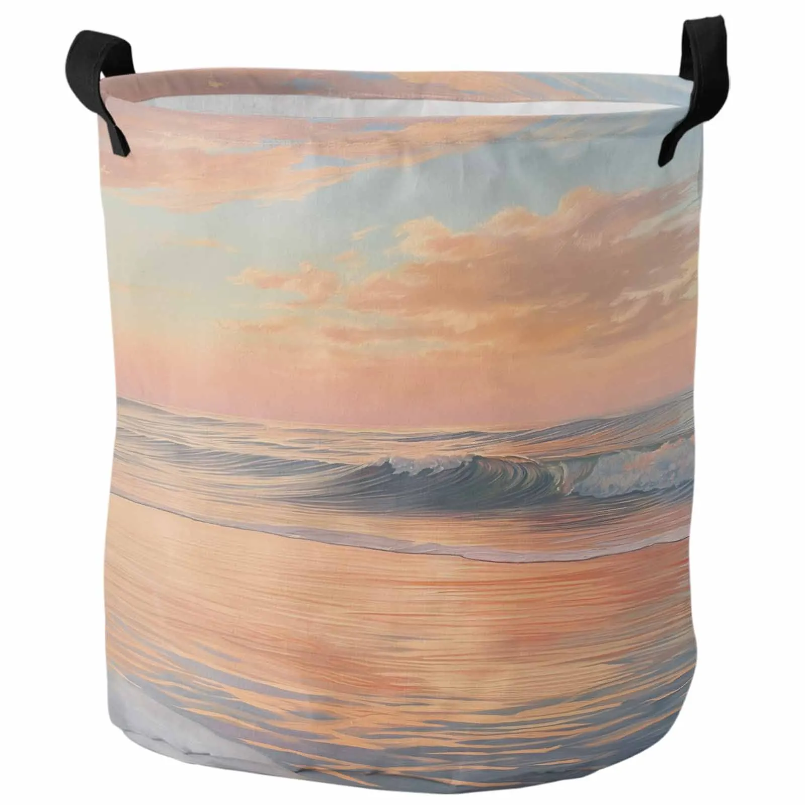 Clouds In The Seaside Sky Dirty Laundry Basket Foldable Waterproof Home Organizer Clothing Children Toy Storage Basket