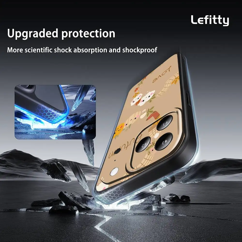 الخريف يترك اليقطين قضية الهاتف آيفون 17 16 15 14 13 برو ماكس زائد البسيطة متجمد لينة حالة فوندا للصدمات #5