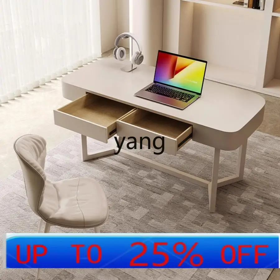 

Lcx cream wind computer desk study modern simple small apartment home desk