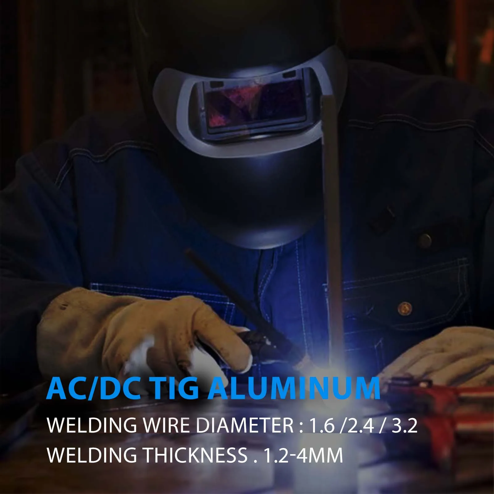 AC aluminum welding machine, pulse MMA arc inverter welding machine 2T 4t semi-automatic control function