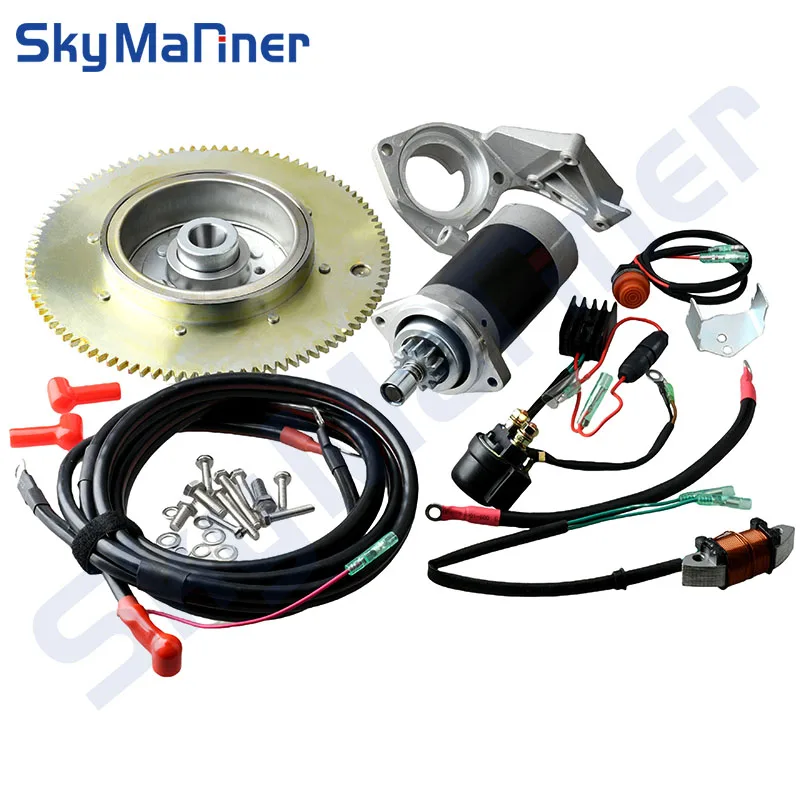 Electric Start Kit For YAMAHA T30 2 Stroke 30HP Starter Motor