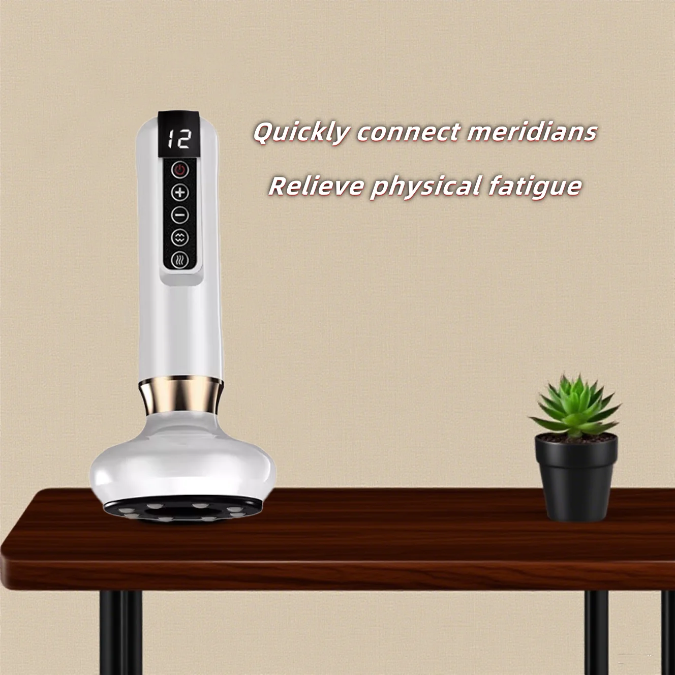 

Electric cupping and scraping instrument detoxification tool meridian dredging instrument intelligent waist massager