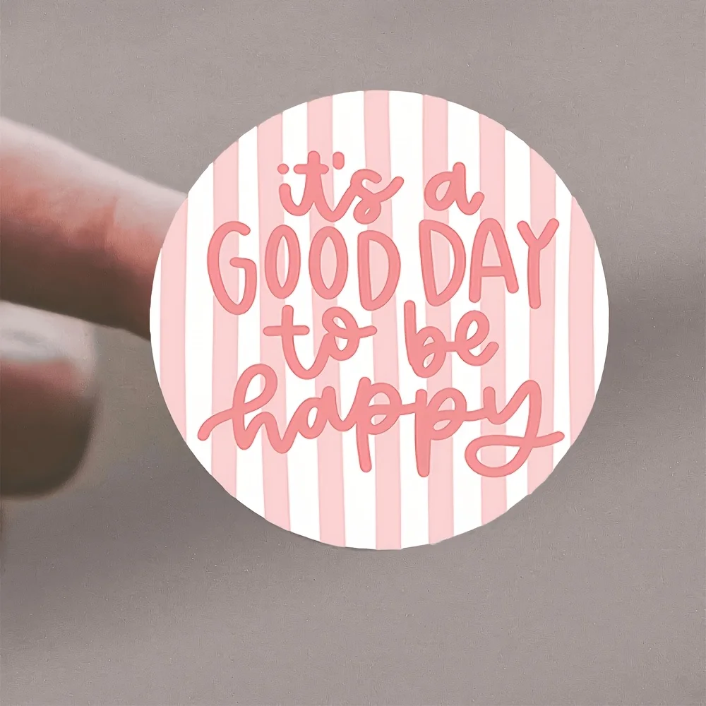 20pcs circular stickers with the words 