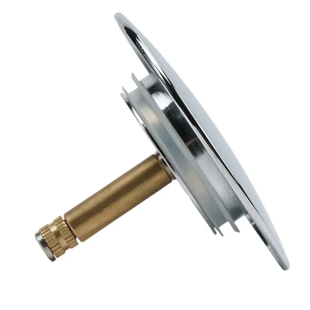 1Pcs New Pop Up Waste Stopper Bathtub Plug Only Flat Seal Brass Bath Stopper 70mm Adjustable Bathroom Tub Drain Filter