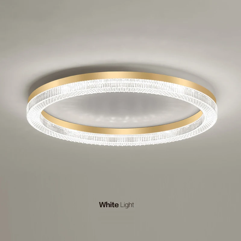 Imagem -05 - Simples e Moderno Design de Cristal Ouro Led Lustre para Sala Estar Quarto Sala Jantar Cozinha Lâmpada do Teto Quadrado Redondo Luz