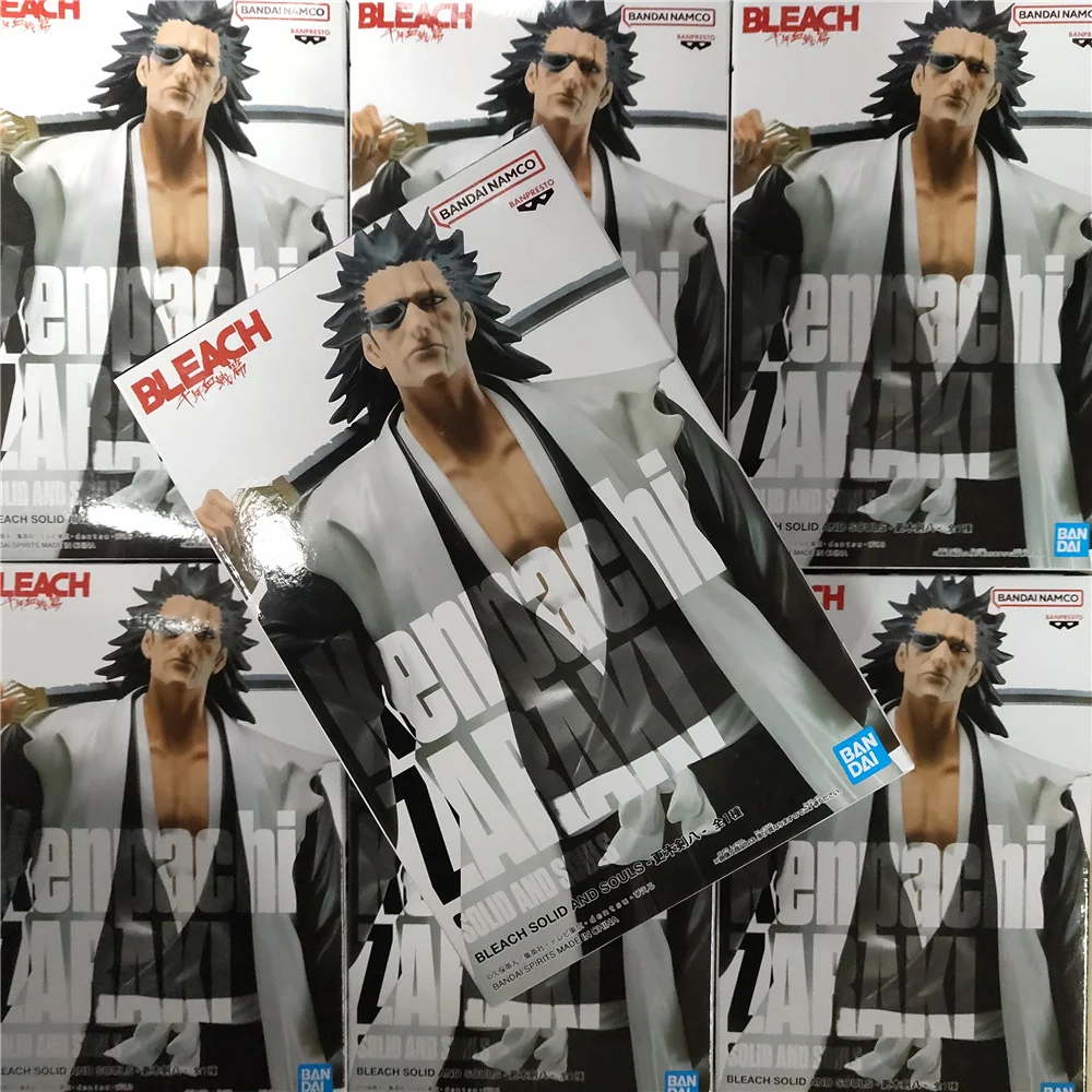 BANPRESTO BLEACH Anime SOLID AND SOULS Zaraki Kenpachi Hitsugaya Toushirou PVC Action Figures 180mm Figurine Toys