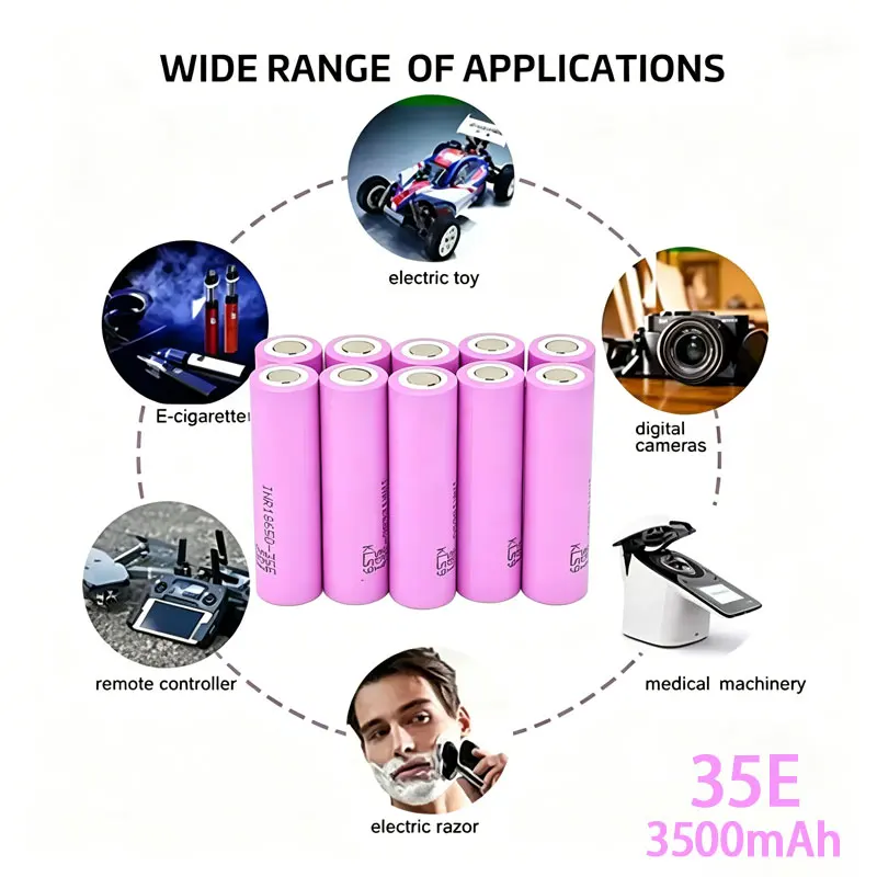 

35E Original Power Lithium Battery 18650 3500mAh 3.7v 25A High-power INR18650 Electric Tool Screwdriver Battery