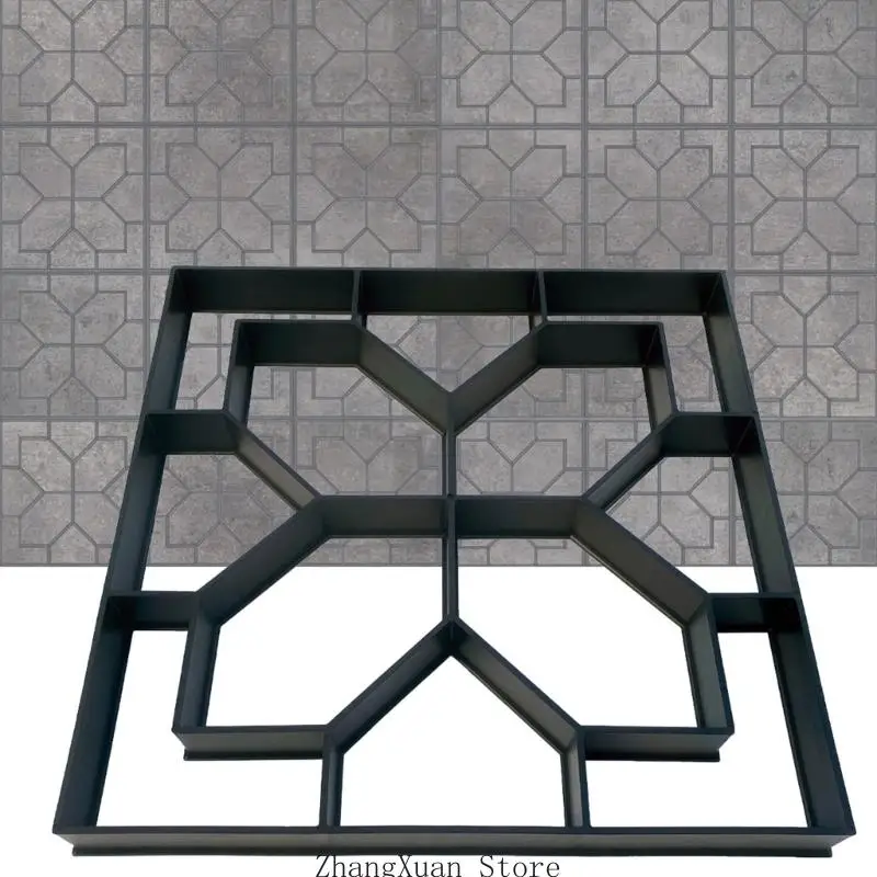 Betonziegel-Layoutform für Gartenpflaster Freien, quadratischer Rahmen aus Polypropylen für manuelle – Detail 4