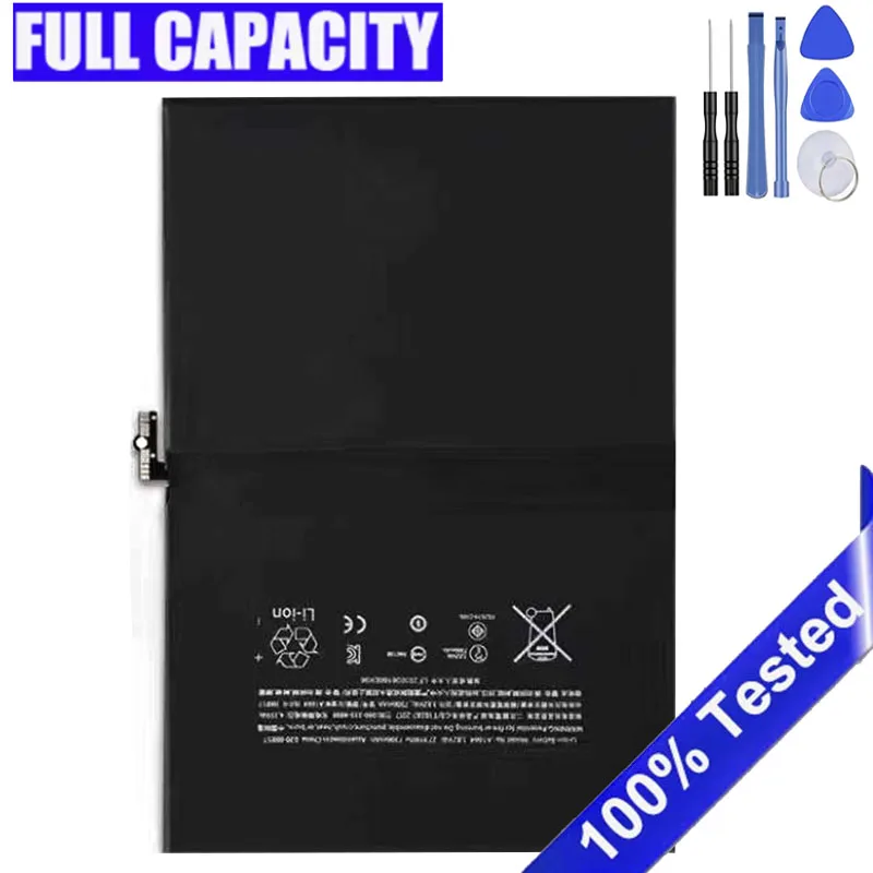 7306mAh Tablet Battery For Apple iPad Pro 9.7 Inch High Capacity Battery A1673 A1674 A1675 Replacement Bateria with Free tools