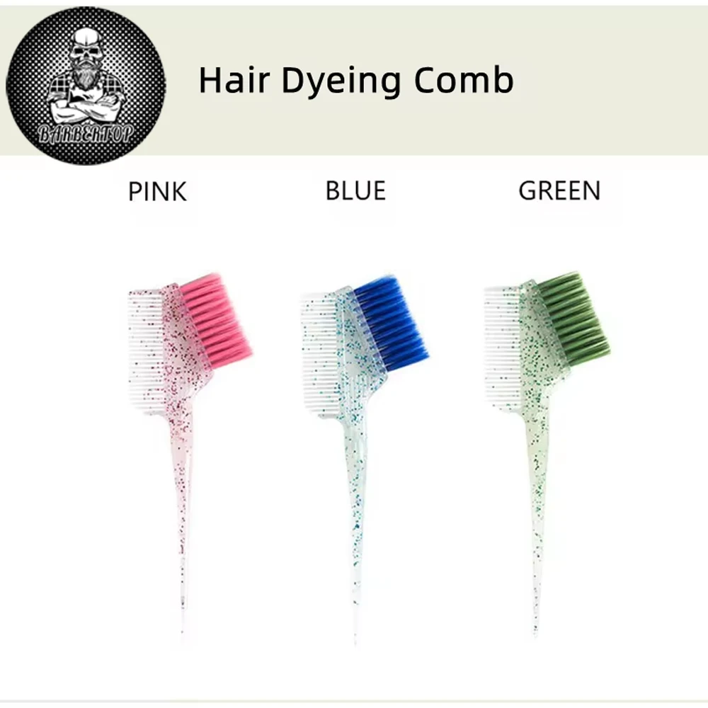 Luxury Pearlescent Hair Dyeing Comb Multifunction Tint Headed Brushes Coloring Dye Comb Brush Flash Powder Baked Oil Tools