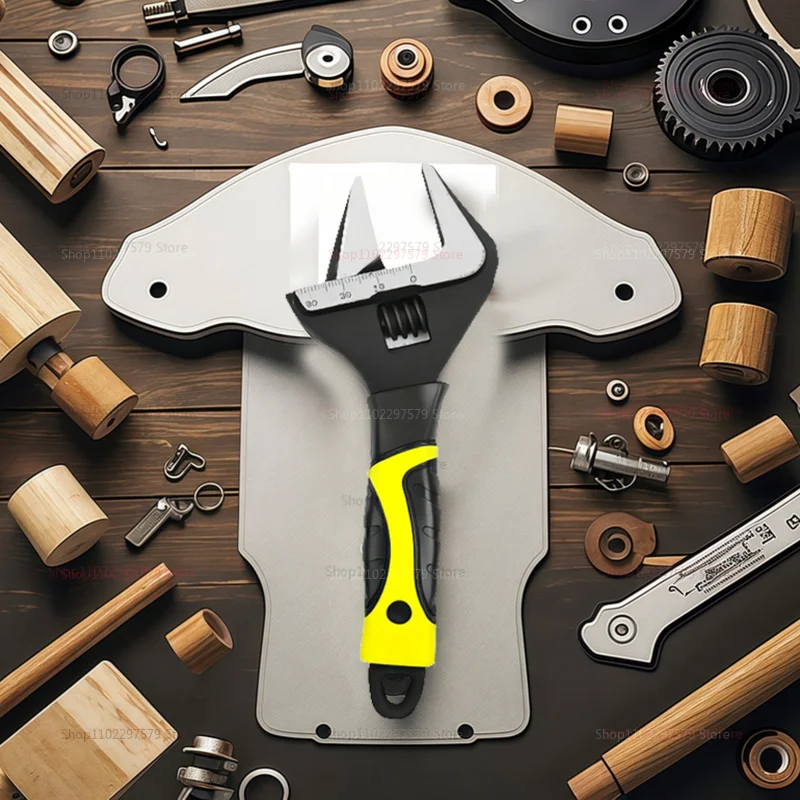 6～12インチ ステンレス製 ユニバーサル調整レンチ 広口 家庭用修理工具 トイレレンチ ハンドツール ガレージツール