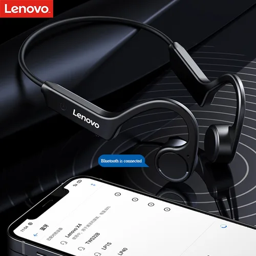 Imagen 2 del producto 100% Original Lenovo X4 conducción ósea auriculares inalámbricos con Bluetooth estéreo HIFI auriculares para juegos de música auriculares deportivos impermeables
