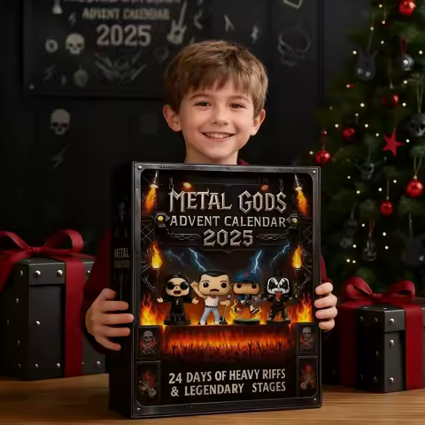 Rock and Metal Eddie Advent Calendar Rock and Metal Fans' Gifts 2D Flat Acrylic Iconic Music Character Collection Christmas Gift