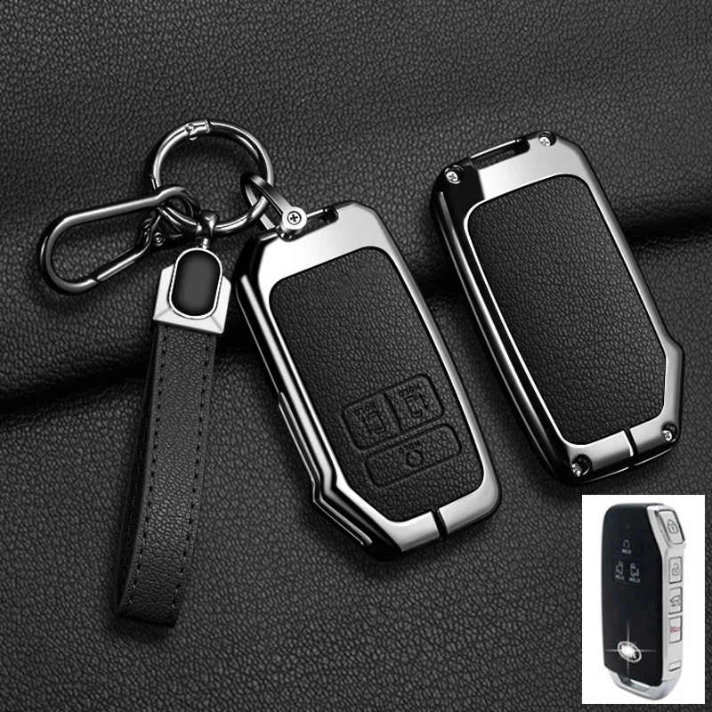 

7-button zinc alloy car key case, suitable for Kia K5 K3 K4 Sportage Carnival Sedona car key protection case keychain accessorie