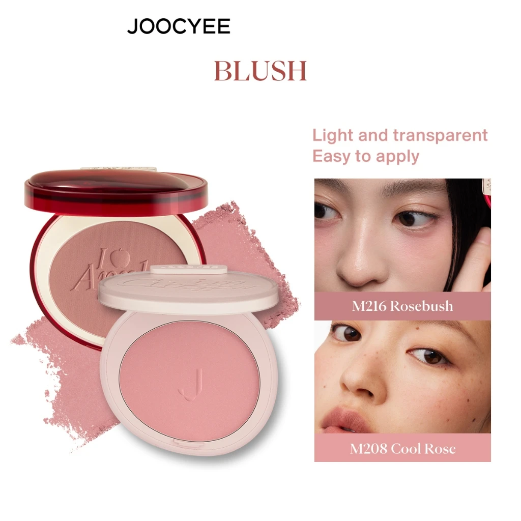 JOOCYEE BLUSH & HIGHLIGHTER Natural looking Superfine micronized powder pigments Long-lasting Blush Makeup