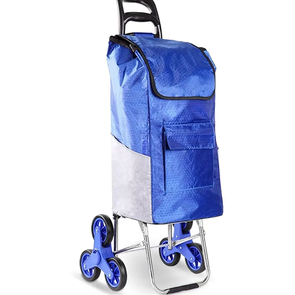 

Складная тележка для покупок с тканевым покрытием для подъема по лестнице и перевозки продуктов