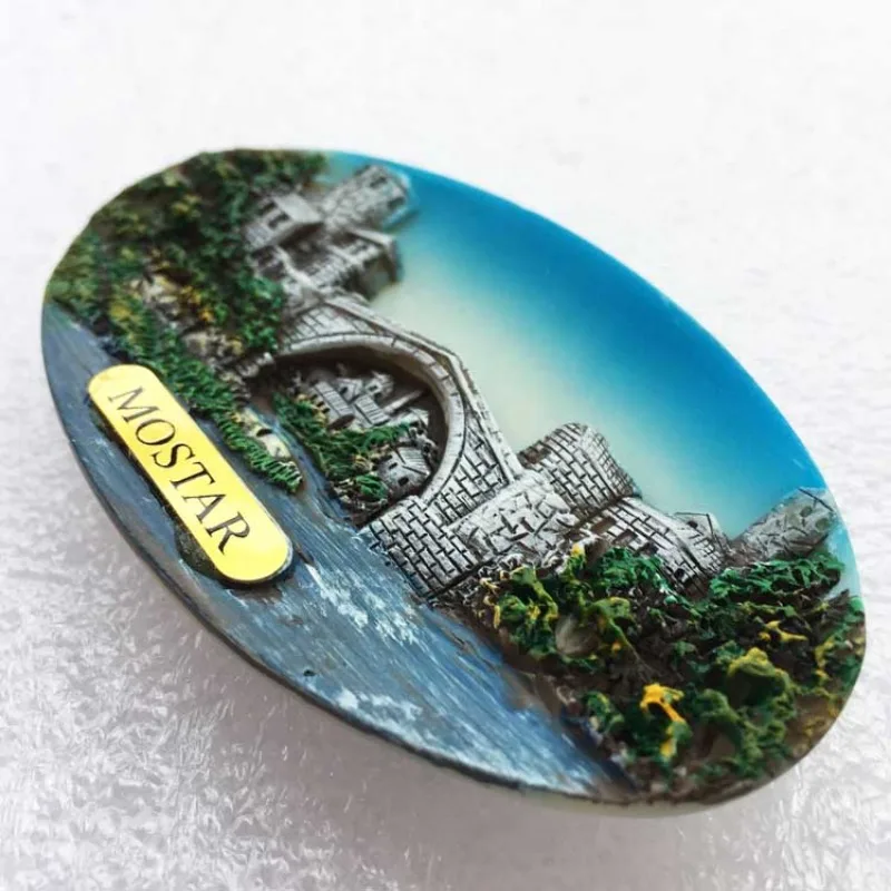 Bosnia and Herzegovina Fridge Magnets Mostar Travel Souvenirs Neum Sarajevo Fridge Stickers Wedding Gifts Home Decoration
