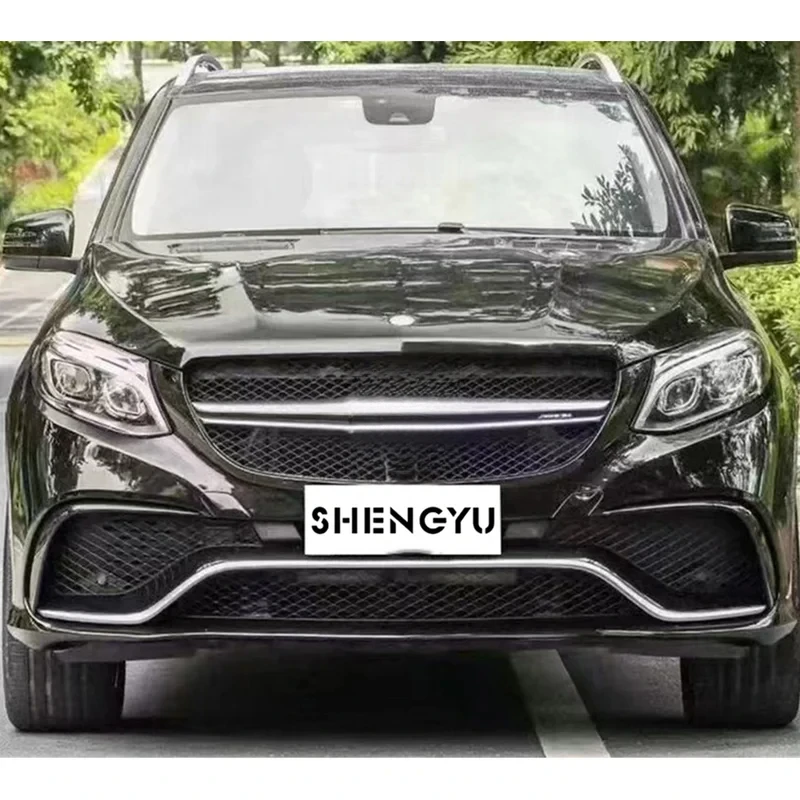 

Совершенно новые автомобильные бамперы для W166 2015-2019, смена на решетку GLE63, задний диффузор, выхлопные трубы, автомобильные аксессуары