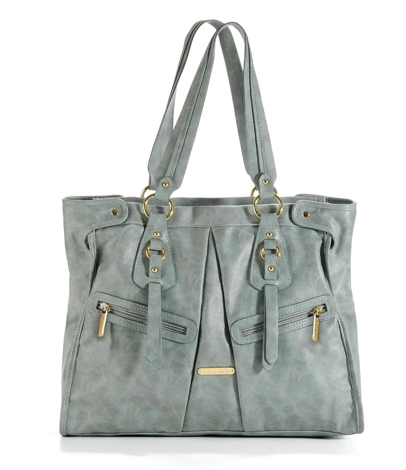 

timi & leslie Dawn 7-Piece Diaper Bag Set, Cloud Blue