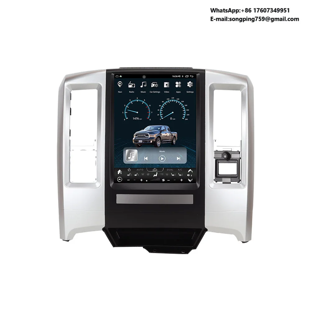 Suitable for 2010-2013 Dodge Ram Central Control Android Large Vertical Screen Carplay Navigation All-in-one Machine