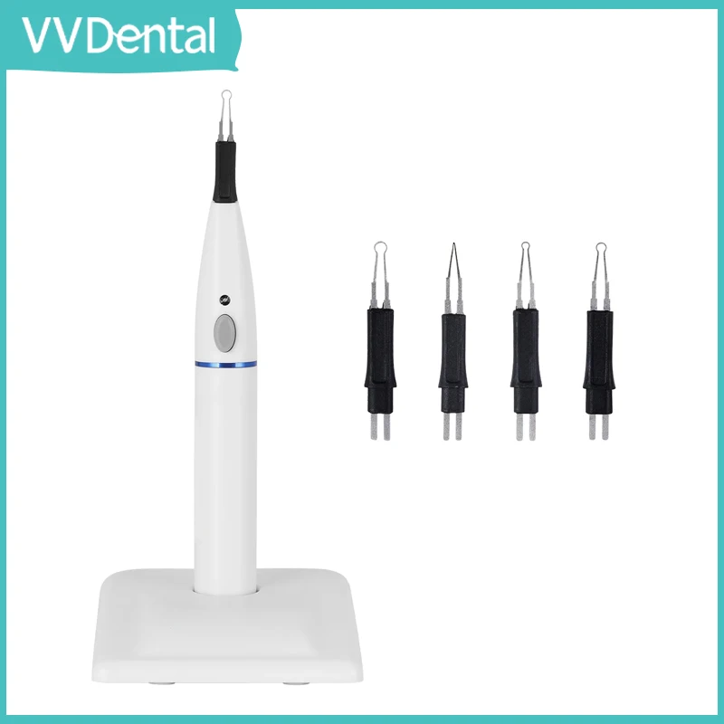 

VVDental Dental Gutta Percha Cutter Endo Gutta Tooth Gum Cutter with 4 Tips Teeth Whitening Oral Hygiene Equipment